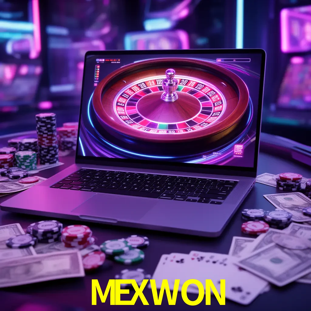Centro móvil MEXWON con casino, cajero, bonos, app y acceso de cuenta para México